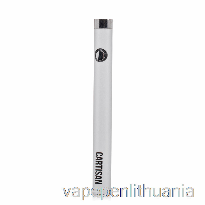 Cartisan Slim Button 280 510 Baterijos Silver Vape Skystis
